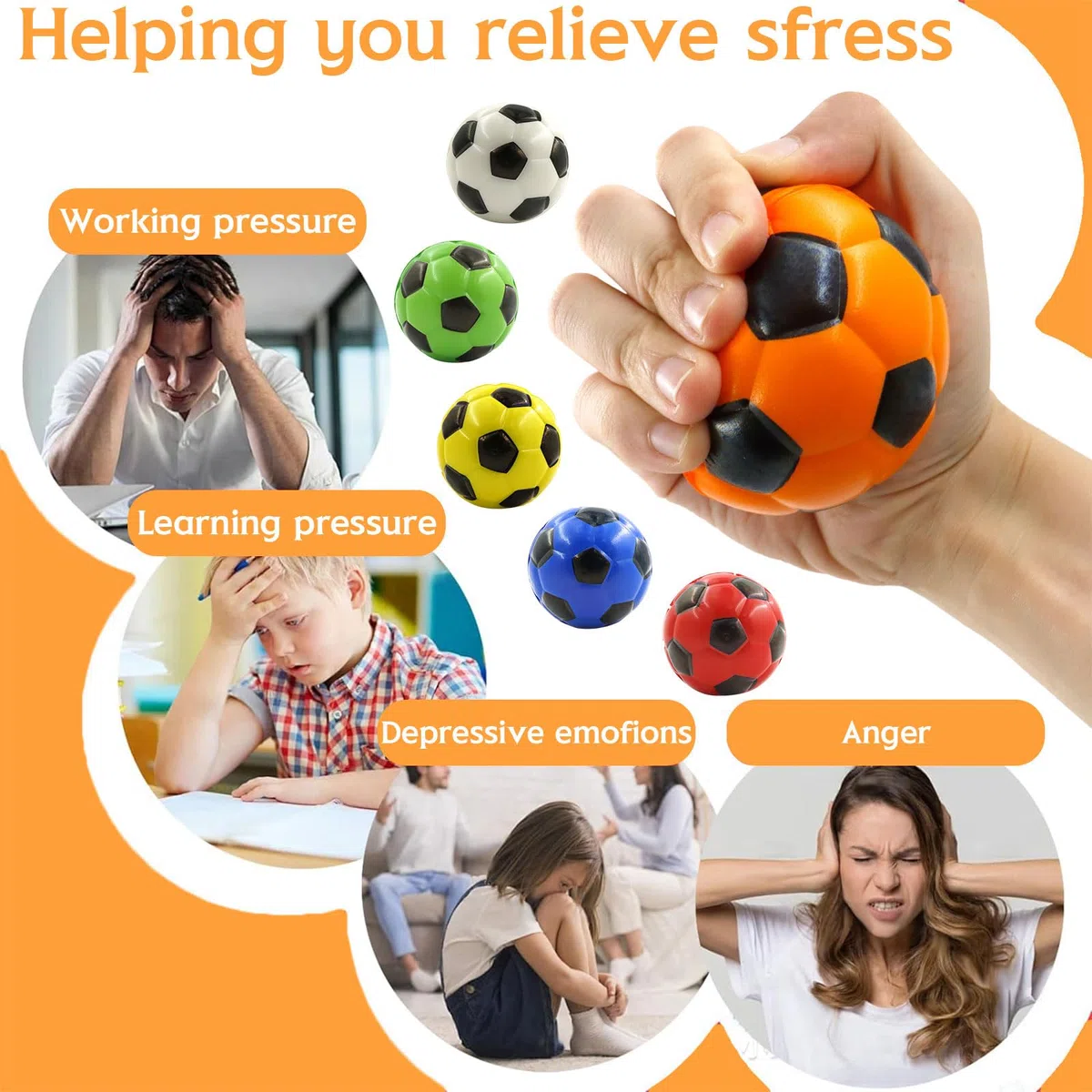 Mini Pallone da Calcio 12 Pezzi, Palle di Schiuma per Bambini, Palline di Spugna Morbida, Mini Palline Sportive, Palline da Calcio Antistress per Bambini e Adulti