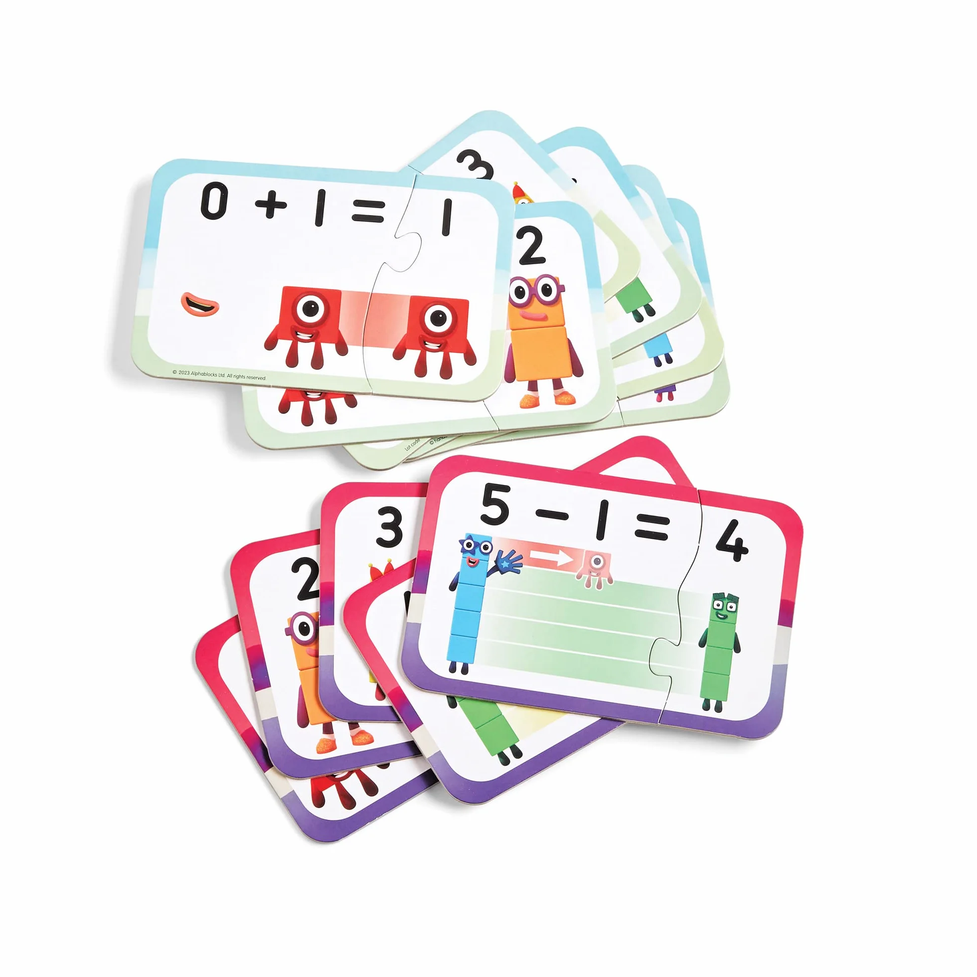 Learning Resources- Set Addizione e Sottrazione Numberblocks, matematico, 20 didattici in Una Confezione, Puzzle a 2 Pezzi, dai 3 Anni in avanti, Multicolore, HM95402-UK