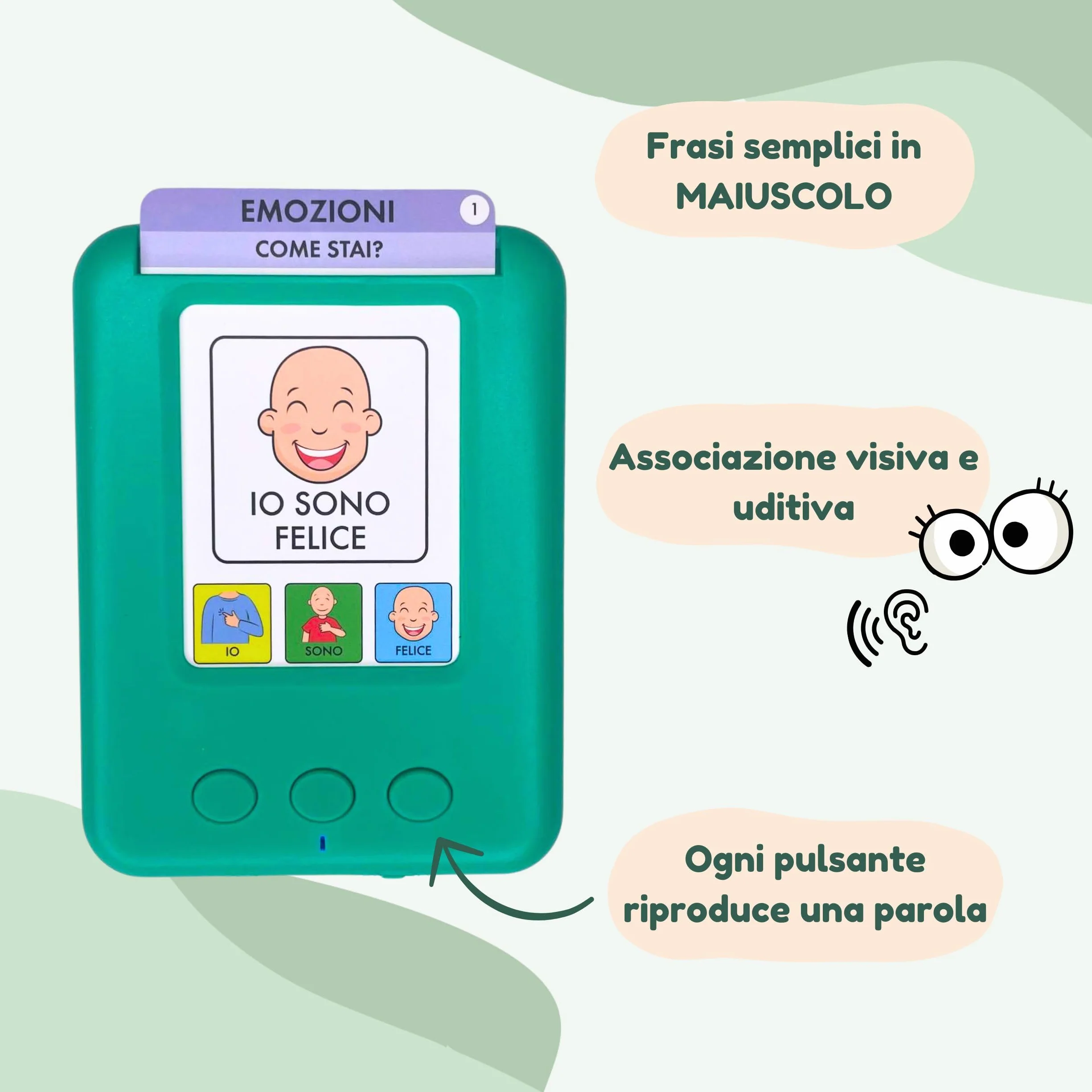 Carte Parlanti Montessori | Giochi Montessori 3 Anni | Flash Card - Giochi per Sviluppare il Linguaggio - Imparo Le Prime Frasi - Editorial GEU (Italiano)