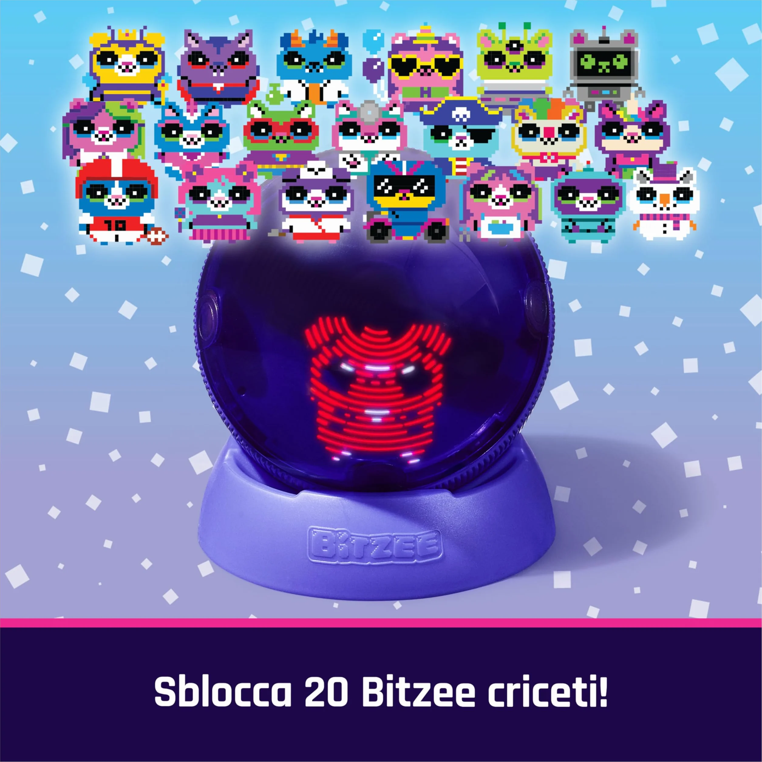 Bitzee, Il tuo Criceto Interattivo, Hamster Ball con Oltre 20 criceti all'Interno da Collezionare, rotola e reagisce al Tocco, Cucciolo Digitale e Giocattolo per Bambini e Bambine dai 5 Anni in su