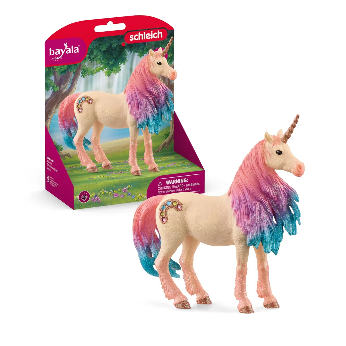 Schleich BAYALA | Giumenta unicorno Marshmallow 70723 | figura dettagliata e fantastica | ottima idea regalo per bambine e bambini | figura da collezione | giocattolo dai 5 anni | 13 x 4 x 13 cm
