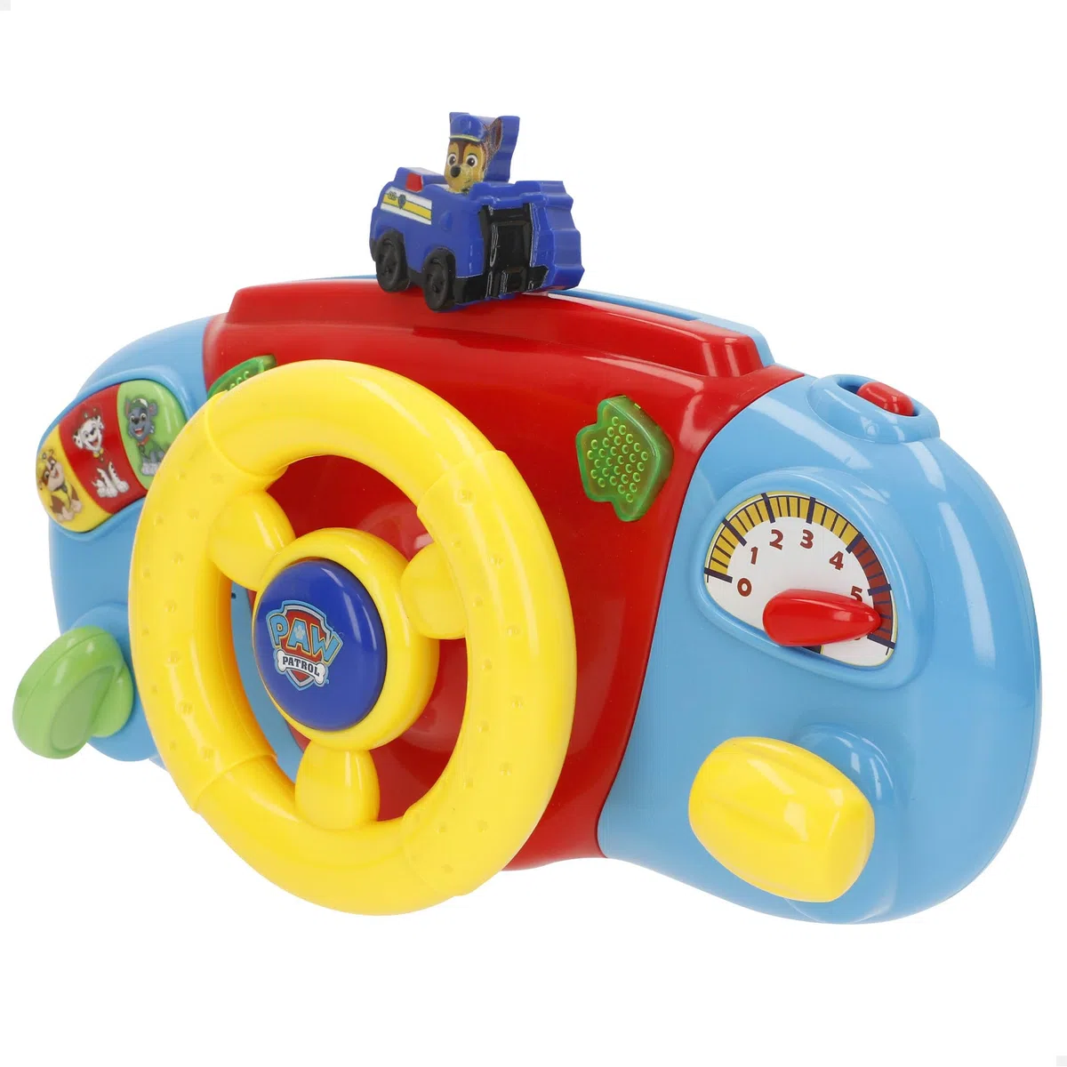 COLORBABY Paw Patrol Volantino per Passeggino, Manico di Ancoraggio, Design colorato, Marshall, Chase, Sky, Giochi interattivi, attività per Bambini +6 Mesi (39132)