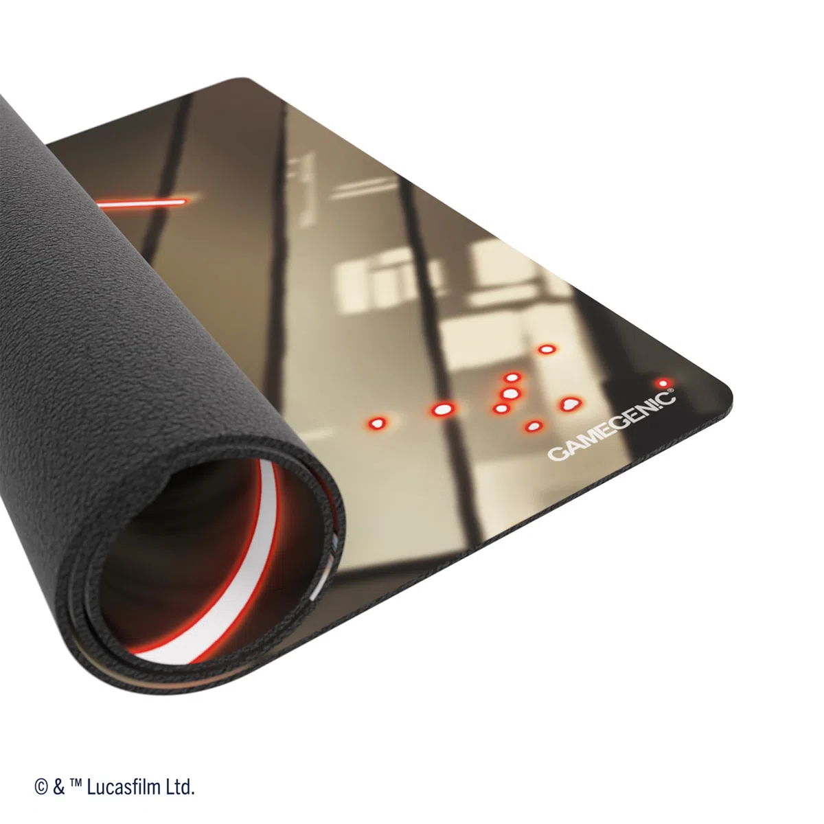 Star Wars Unlimited Darth Maul PRIME GAME MAT - Officially Licensed, Full-Color Printed, Playmat, Slip-Resistant 24" by 14" Rubber Mat, Compatible with TCGs & LCGs, Made by Gamegenic