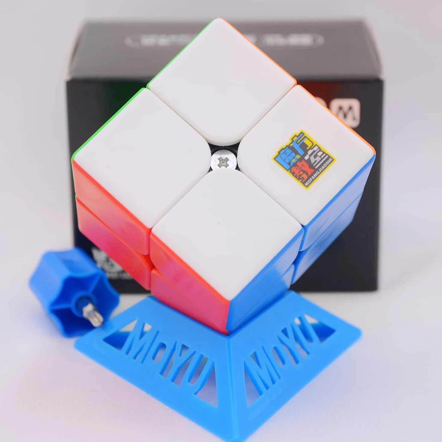 Bukefuno Moyu Meilong 2 x 2 m Cubo magico magnetico senza adesivi MoFang JiaoShi Meilong 2 x 2 m cubo magico puzzle
