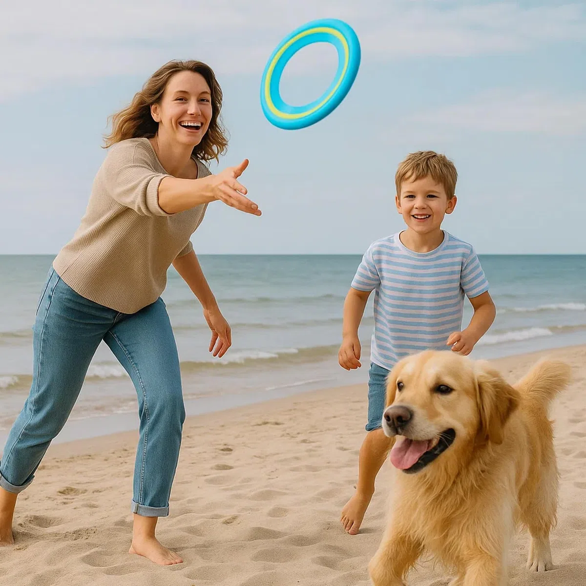 3 anelli volanti da 25 cm, da spiaggia