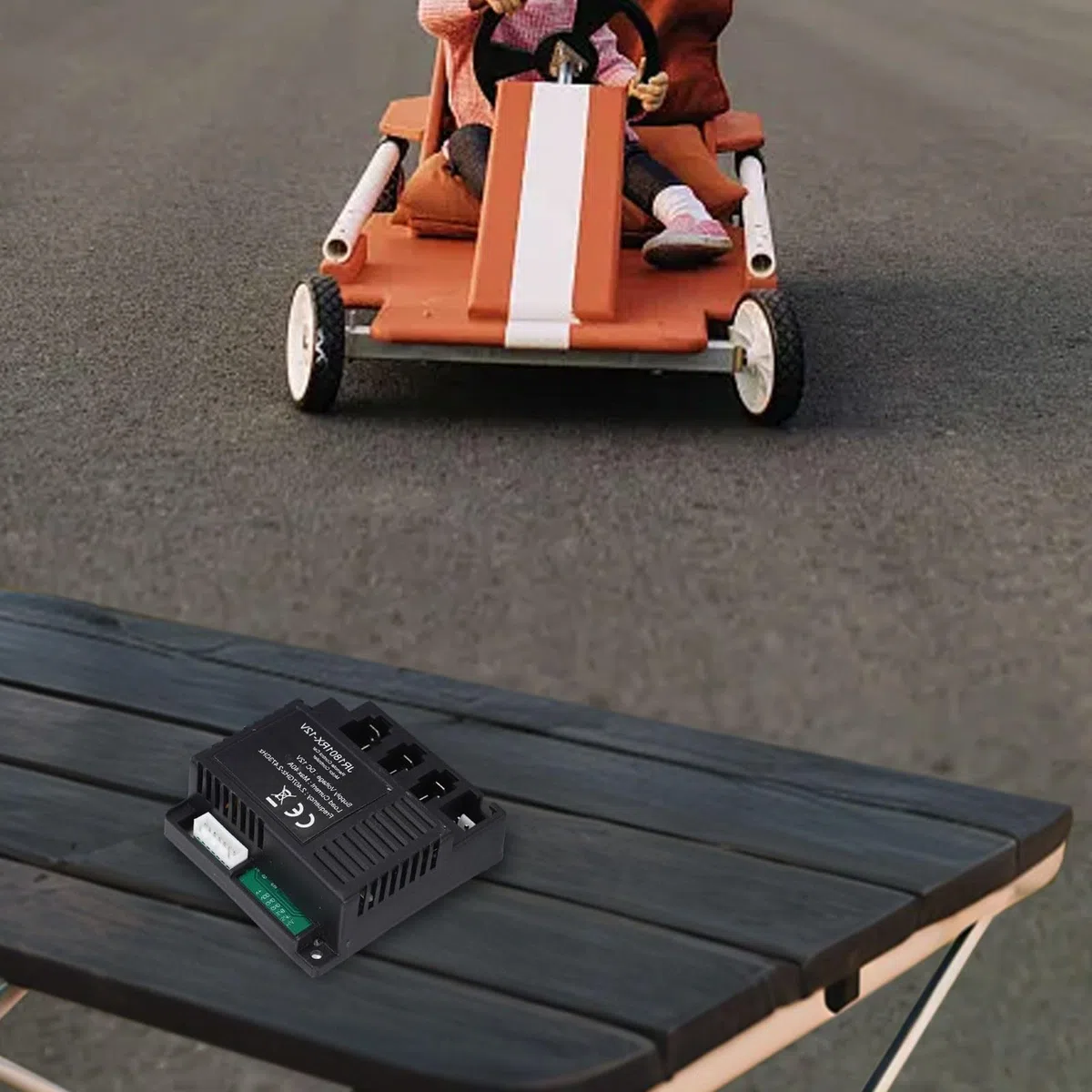 JR1801RX 12V ricevitore per bambini veicolo elettrico con telecomando 2.4G, connettore a 7 pin, compatibile con scatola di controllo Welye per auto giocattolo telecomandate e veicoli (JR1801RX 12V