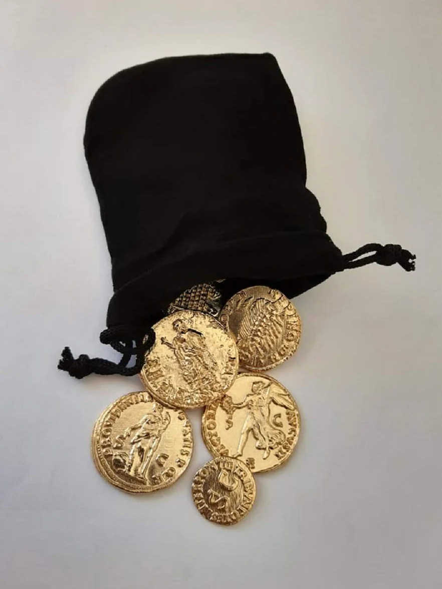 Eurofusioni Monete Romane Imperiali placcate Oro - Set 8 Imperatori Antica Roma