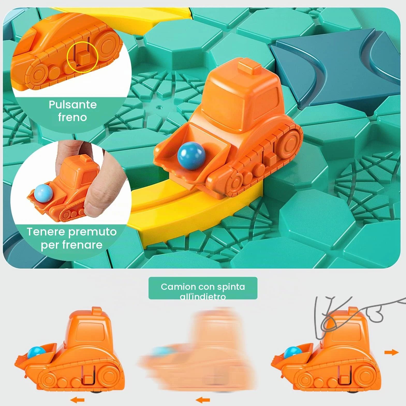 burgkidz Logico Puzzle Labirinto Giochi da Tavolo Costruttore di Strade con 118 Sfide, per Sviluppare la Logica Giocattoli per Bambini 4 5 6 7 8 Anni Ragazzi