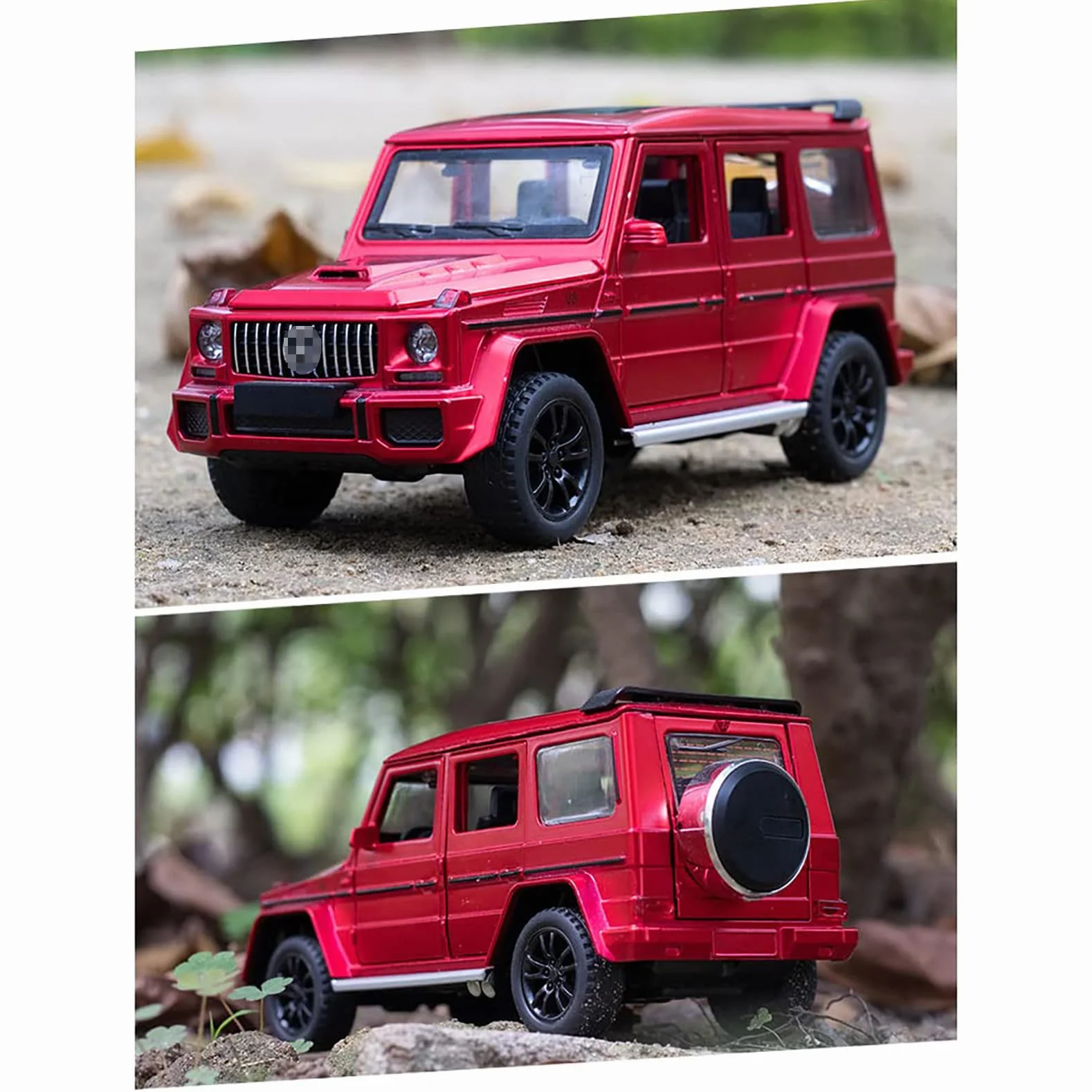 G63 AGM 1:32 Modellino Macchinina con Luce e Musica, Funzione Pull-Back, Pressofuso in Lega, Ideale per Bambini dai 3 anni e Collezionisti (Rosso)