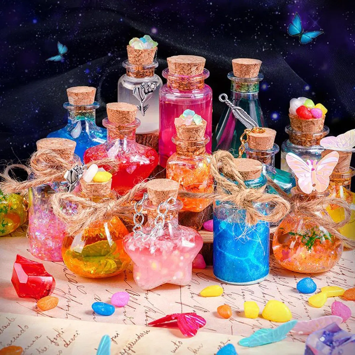 Set di pozioni magiche per bambini – Set di pozioni magiche | Set fai da te per streghe, arte, miscelazione, set fai da te, giocattoli interattivi per compleanni, giochi di ruolo, aule, casa