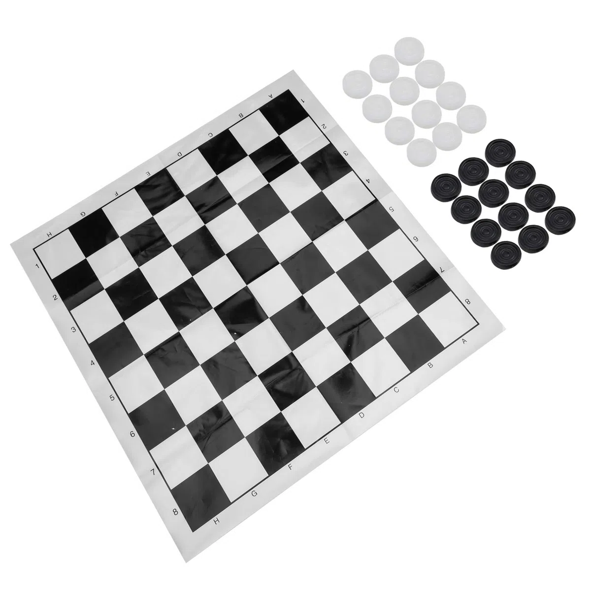 Set di Dama Internazionale Scacchiera in plastica Gioco Tavolo Pieghevole Viaggio Leggero Portatile per Viaggi in Campeggio in Famiglia Materiale PP 25x25 cm 48 pedine
