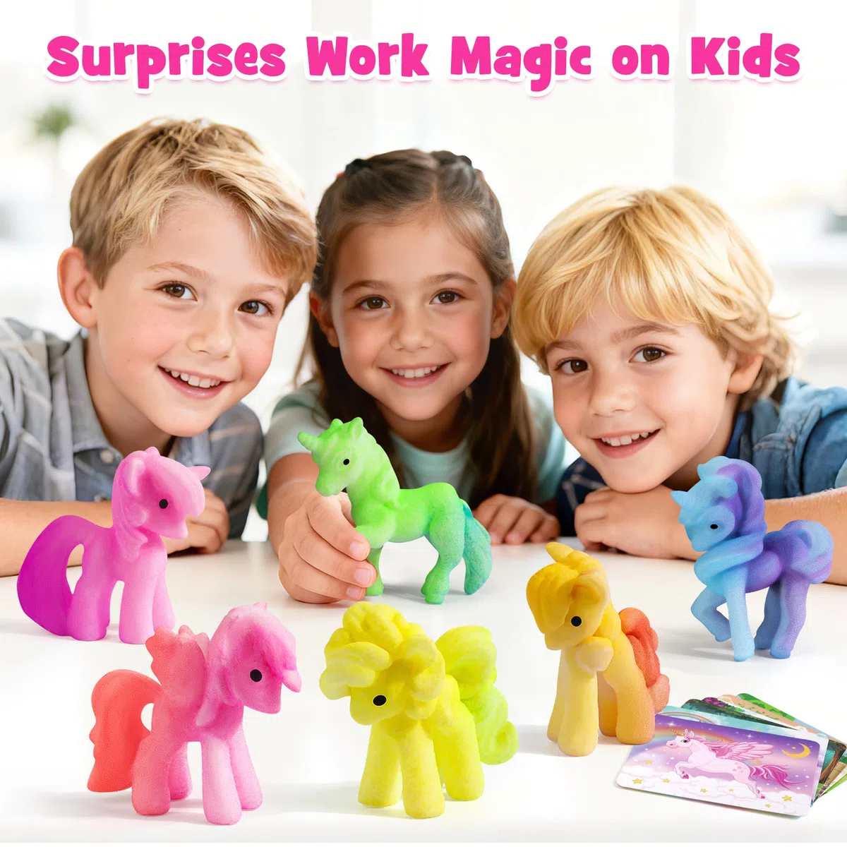 Mocoosy Uova di Unicorno da Cova Arcobaleno per Bambini - 6 Pezzi Sorpresa Magica Uova in Crescita Unicorno Giocattoli Regali per Ragazze, Giocattolo Magico Regalo di Compleanno per Ragazze 3-12 Anni