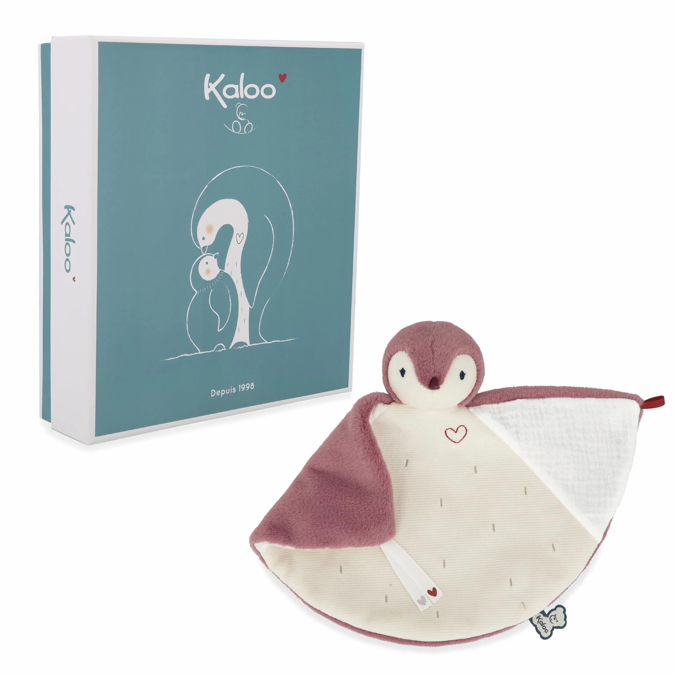 KALOO - Complices - Doudou Pinguino Rosa - Trattiene Gli Odori - 23 cm - dalla Nascita, K212007