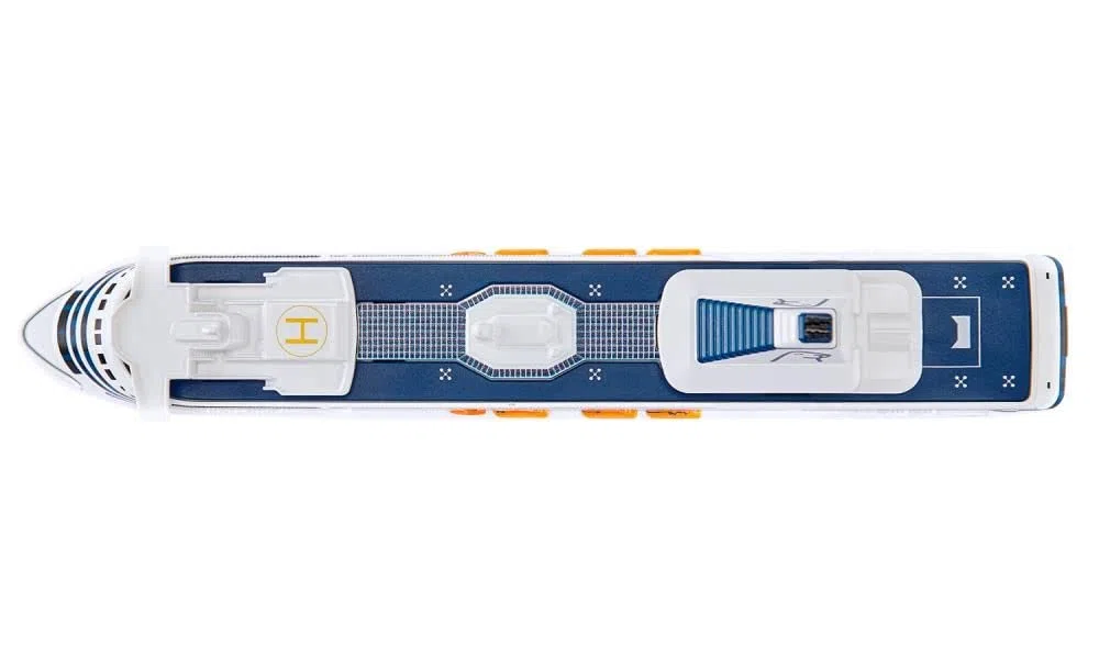siku 1729, Traghetto Silja Symphony, Metallo e Plastica, 1:1000, Blu e Bianco, Uso versatile