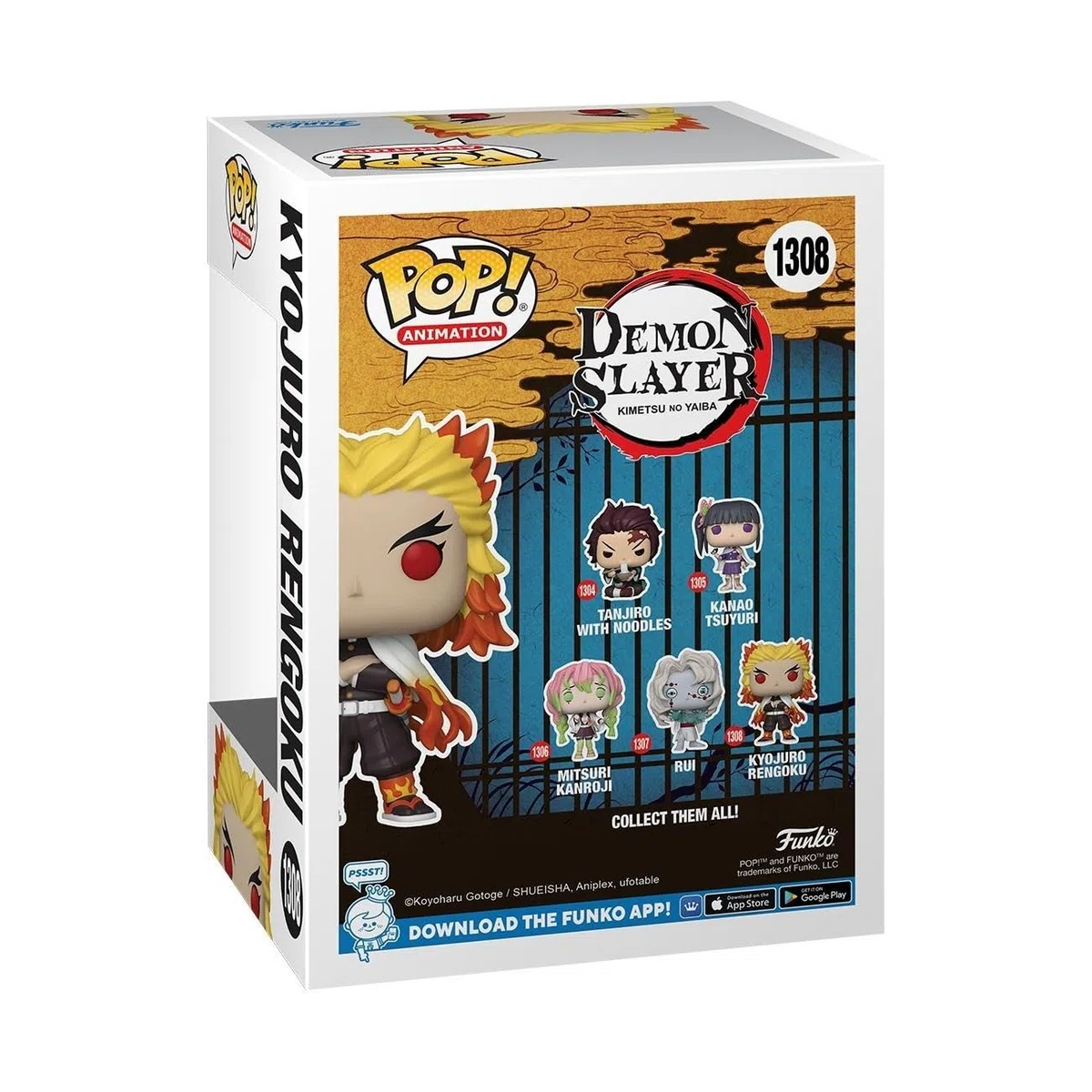 Funko Pop! Animation: Demon Slayer - Rengoku- Figura in Vinile da Collezione - Idea Regalo - Merchandising Ufficiale - Giocattoli per Bambini e Adulti - Anime Fans - Figura per i Collezionisti