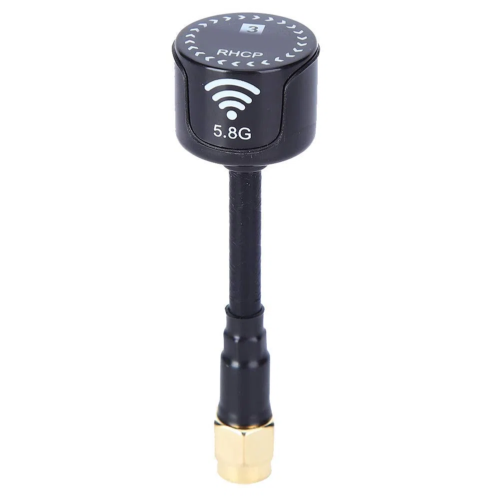 VGEBY Antenna ad Alto Guadagno 5.8GHz 3dBi LHCP RHCP per FPV Racing Drone RC Parti Accessori (Inneloch RP-SMA-2)