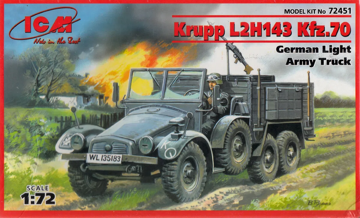 ICM 72451 - Veicolo Krupp-Protze L2H 143 Kfz.70 per Trasporto Persone