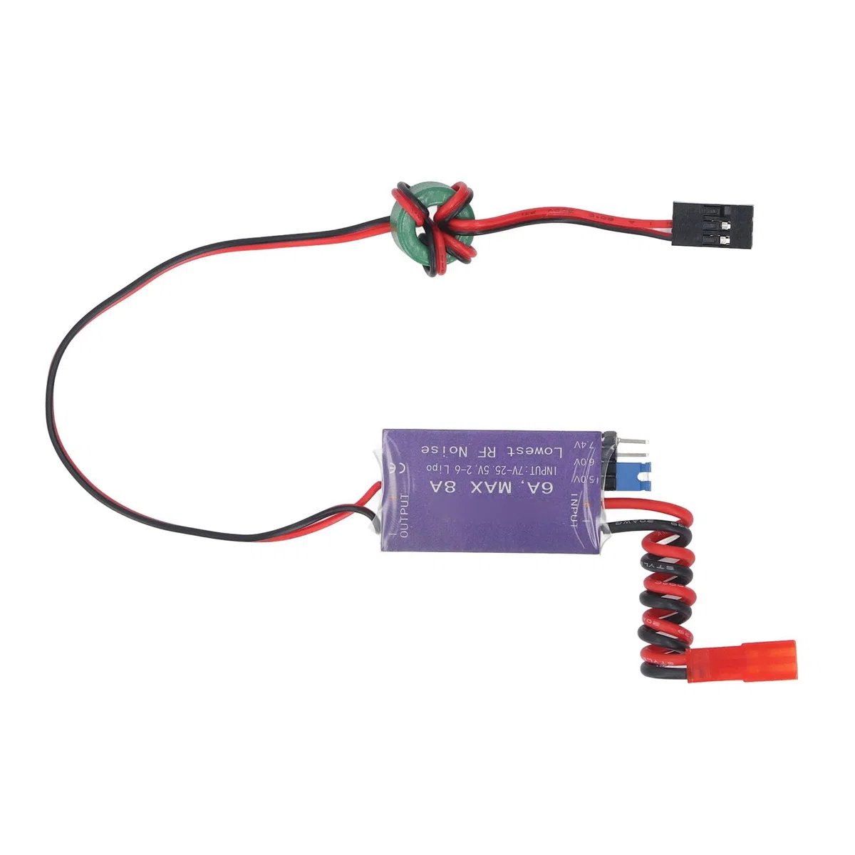 Fafeicy Modulo Regolatore Esterno del Regolatore di Tensione UBEC 5V 6V 7.4V 6A ELICOPTER RC RC 7 a 25,5 V.