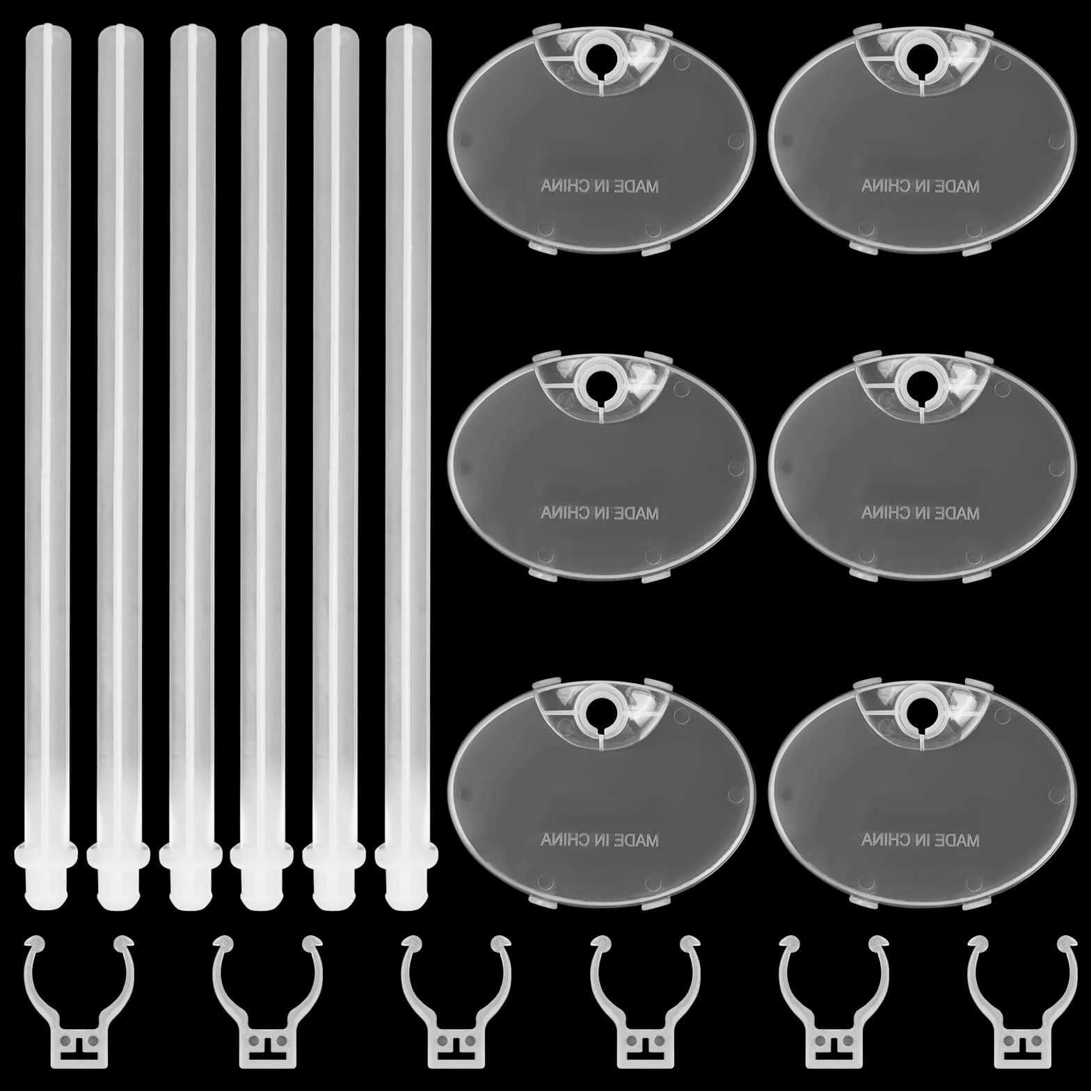 6 Pezzi Supporto per Bambole, Supporto per Bambolei Trasparente per Finestra Doll Display Decorazione Collezione, Modello Bambola Display Stand per Bambole da 9-11 pollici