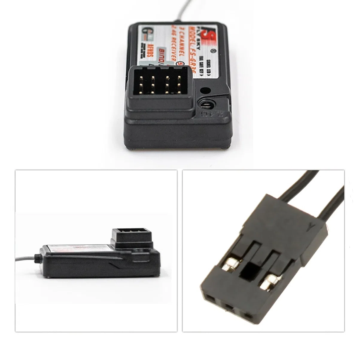 Flysky FS-GR3E Ricevitore 3CH 2.4 Ghz Ricevitore per FS-GT2 FS-GT2B FS-GT3B FS-GT3C FZ-IT4S RC Trasmettitore per barca per auto