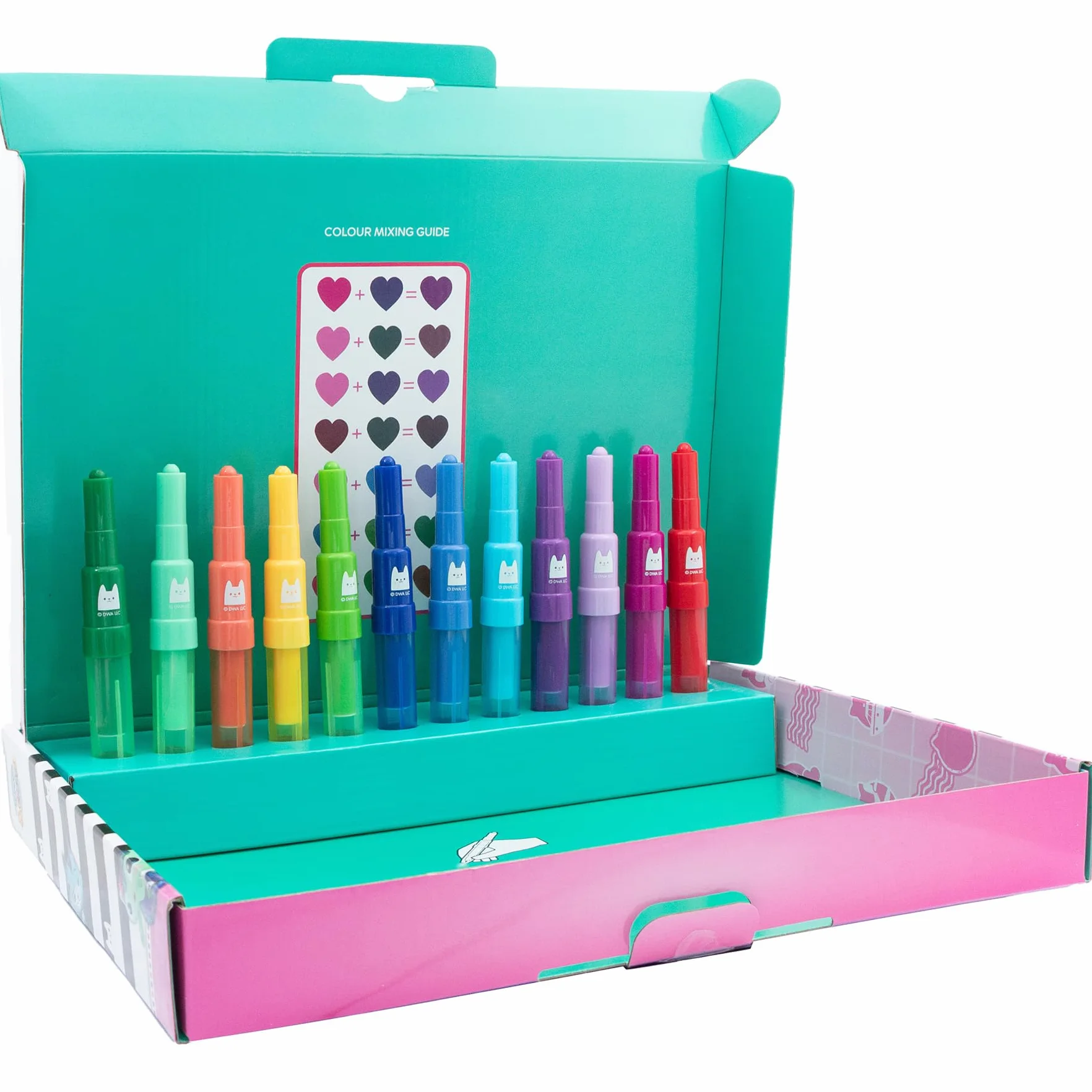 Gabby's Dollhouse - Set di penne spray - Matite da colorare per bambini - Set da colorare con matite colorate e pagine da colorare, GD23368