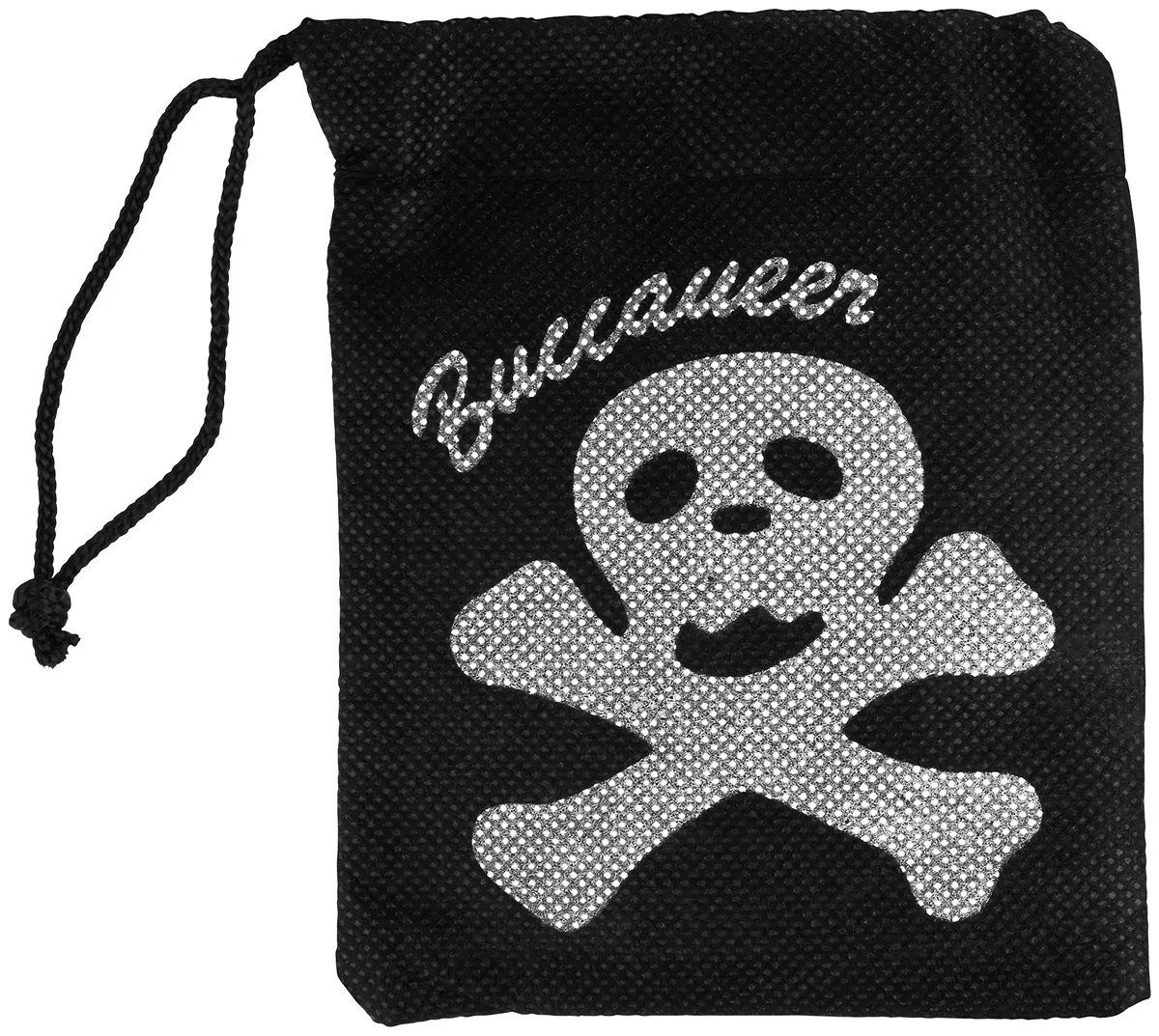 BALINCO Set pirata 5 pezzi composto da sciabola + benda sull'occhio + orecchino d'oro + telescopio + borsa con teschio - Set di costumi per carnevale/Carnevale