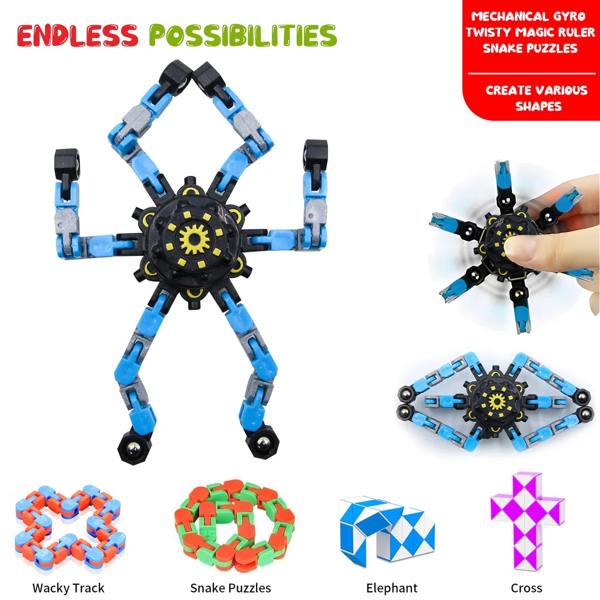 JUAUO 50 Pcs Giocattoli Fidget, Giocattoli Ansiolitici per Bambini e Adulti, Antistress per Autismo e Adhd, Set di Giocattoli Sensoriali per Feste di Compleanno Per Bambini