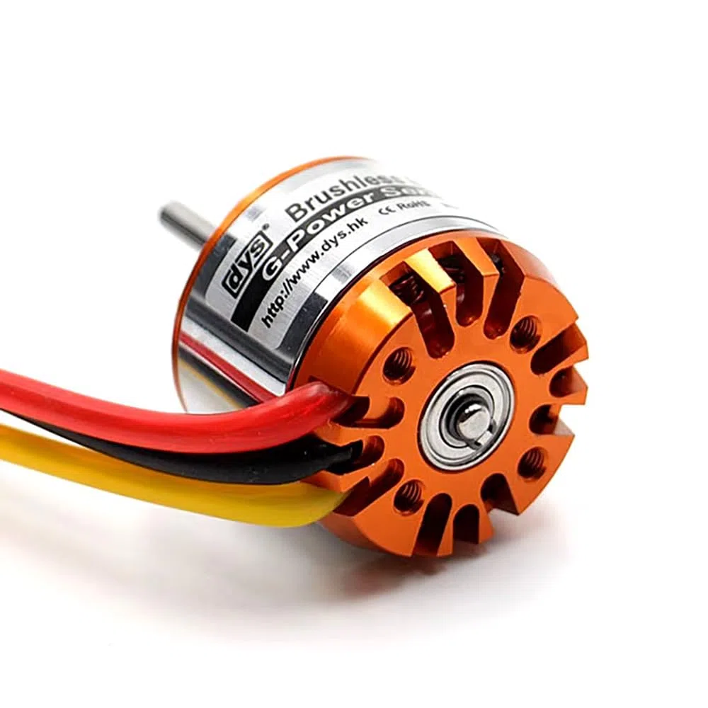 SPARKHOBBY DYS D2830 2830 750KV 850KV 1000KV 1300KV 2-4S Lipo Motore Brushless 3.175mm Albero 52g Oro e Argento per RC FPV Racing Droni (1PC D2830 1000KV)