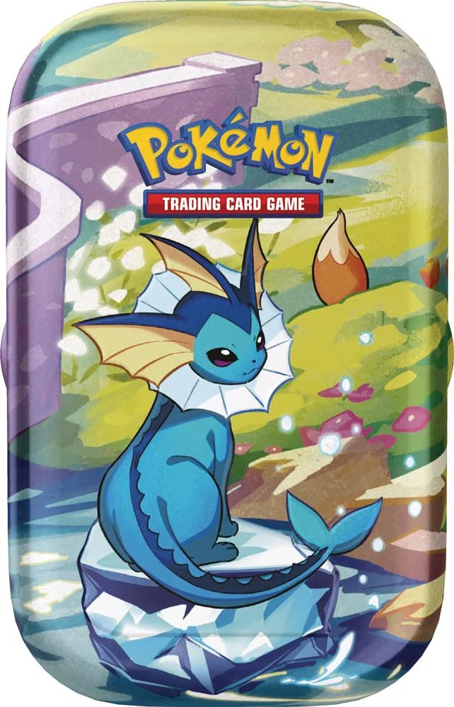 GCC Pokémon: miniscatola da collezione Vaporeon dell’espansione Scarlatto e Violetto - Evoluzioni Prismatiche (due buste di espansione e una moneta)