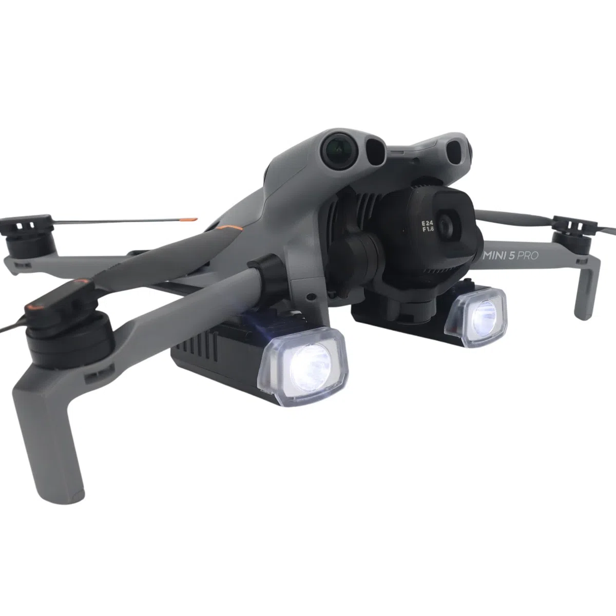 Mini5 Pro Drone Searchlights Luce Notturna per DJI Mini 5 Pro Ricaricabile Doppia Luce Modalità Multipla Strobe Night Flight Luce di Volo Ad Alta Luminosità LED Illuminazione Spotlight