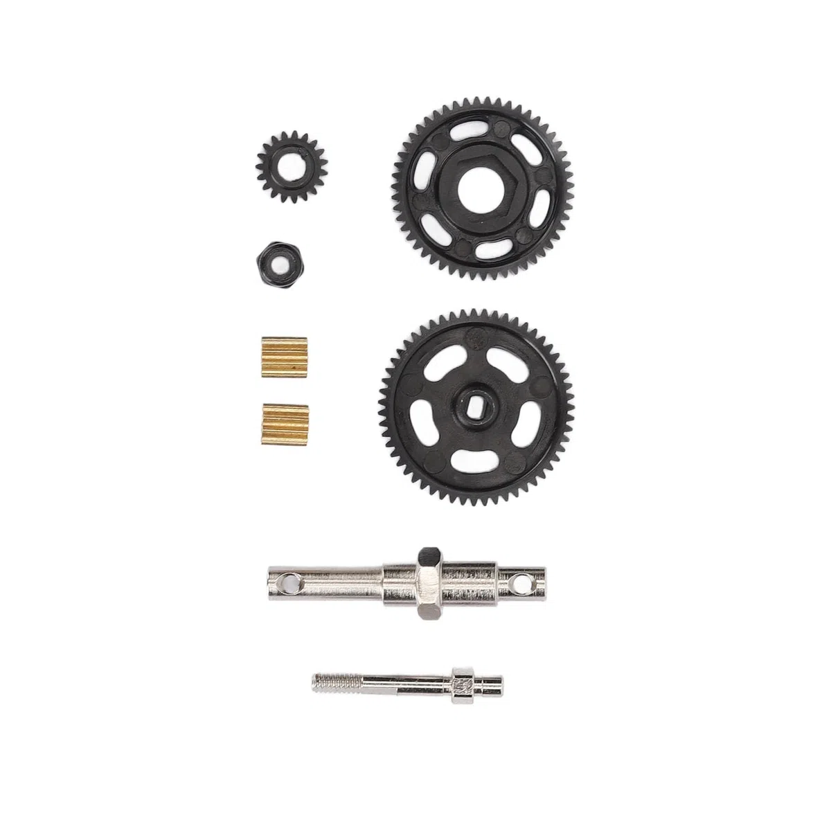 INGRANAGGI DI TRASMISSIONE RC Set di ingranaggi in acciaio pesante Sostituzione Aggiornamento in metallo resistente ad alte prestazioni per Assiale SCX24 1/24 Crawler RC Crawler 8