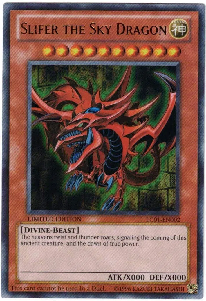 YuGiOh Legendary Collection Ultra Rare God Card Set of 3 Egyptian God Cards Slifer, Obelisk Ra by Yu-Gi-Oh!