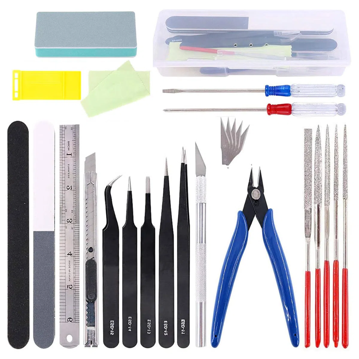 24 Pezzi Kit di Strumenti Base Modello per Gundam Model Tools Craft Set Strumenti di Base Hobby Building tools per Edifici Auto Aerei Modello Assemblare Costruzione Riparazione e Fissaggio