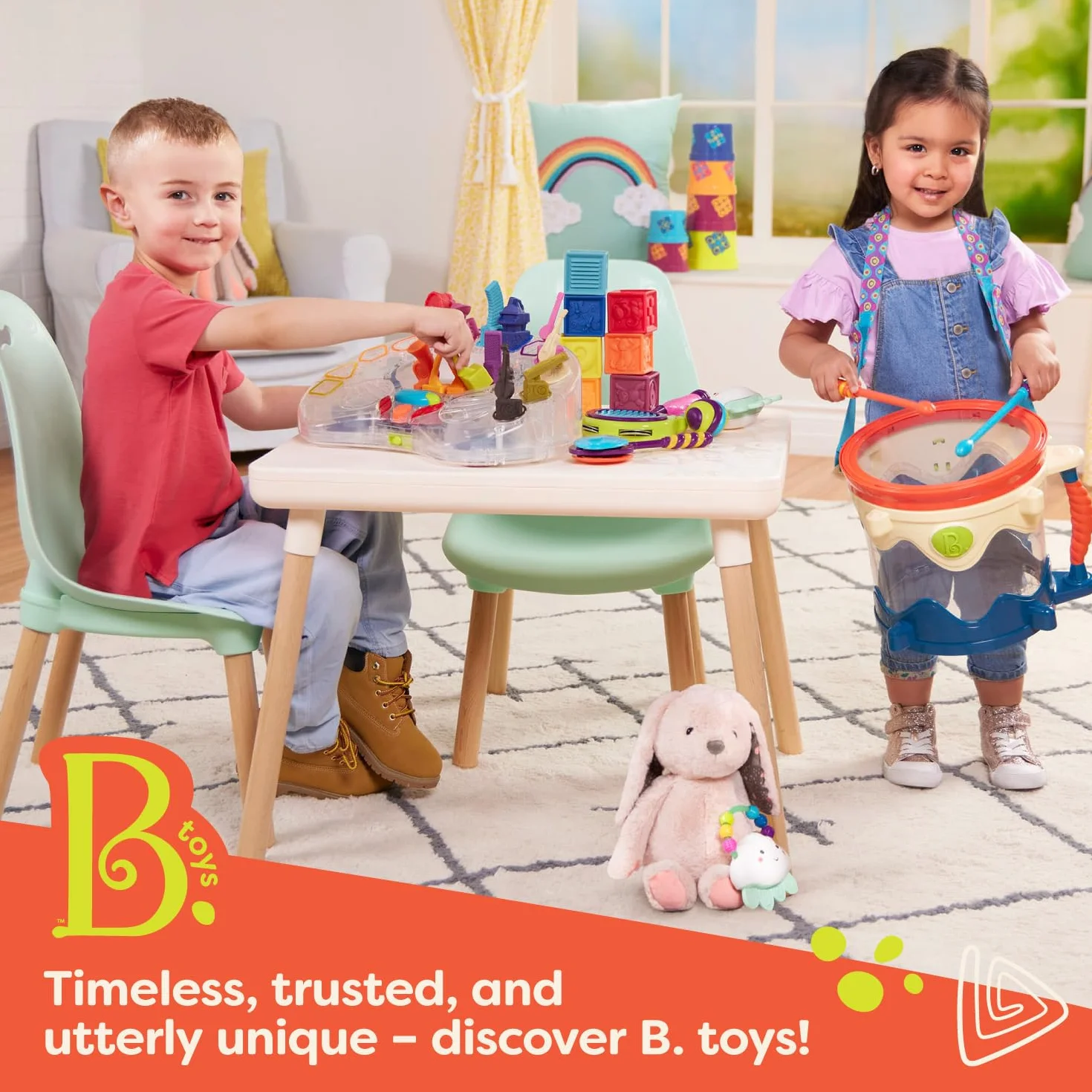 B. toys - Equipaggio di Pinky Pals - 10 marionette da dito - Pupazzi da dito con animali - Volpe, Panda, Ippopotamo, Giraffa, Cane - Leone, Gatto, Rana, Elefante, Gufo - 10 mesi +