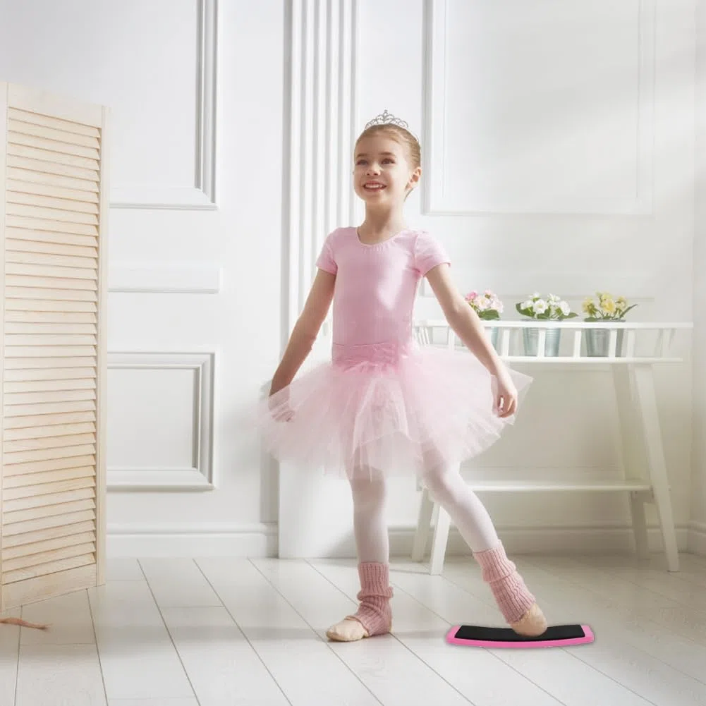 Tiiyee Tavola Per Piroette, Girevole Danza Classica Spinner Pattinaggio Artistico Allenamento Equilibrio Del Piede Pratica Di Rotazione Ballerini Giri Tornio Balletto Ballo Rotante Pattinatori Rosa