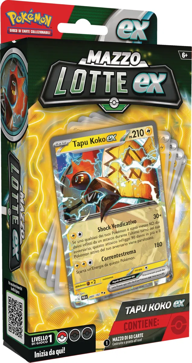 GCC Pokémon: mazzo Lotte ex Tapu Koko-ex (mazzo di 60 carte pronto all’uso)