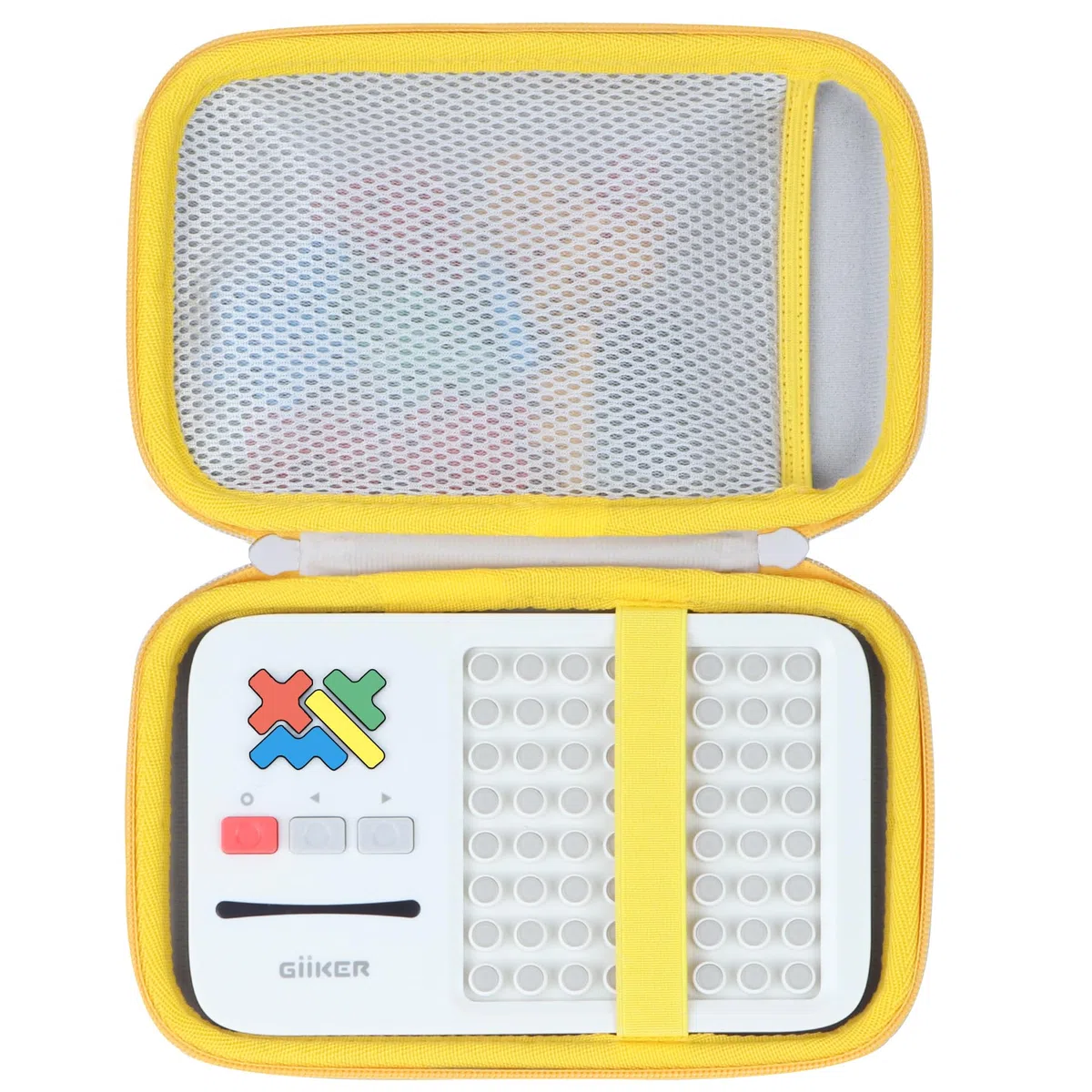 Lebakort ﻿Duro Viaggio Caso Custodia per Giochi Puzzle GiiKER Super Blocks (Bianco+Giallo)