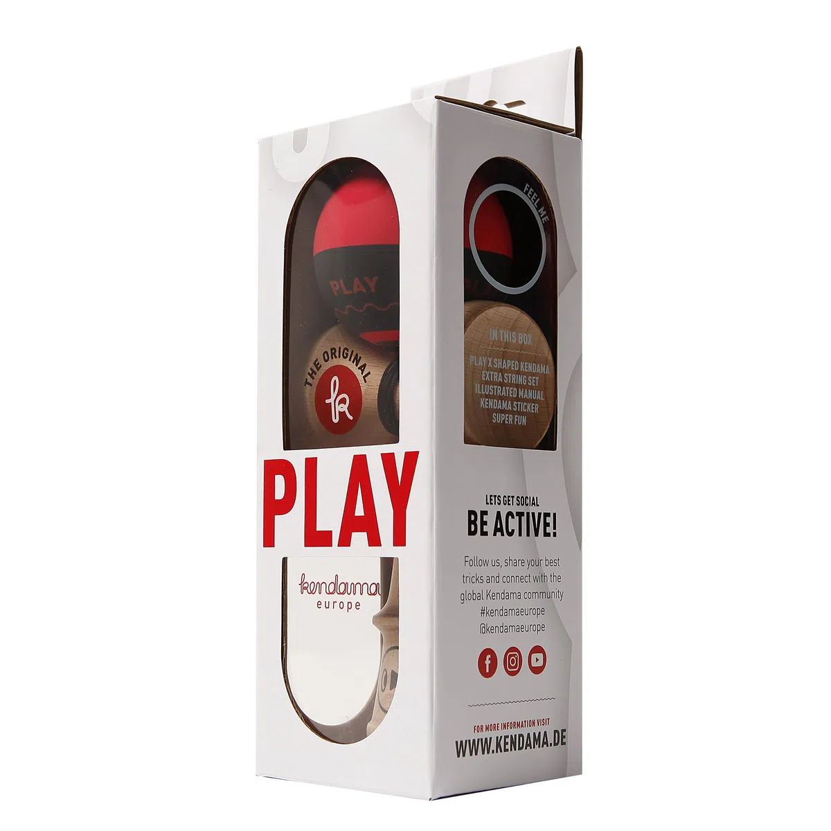 PLAY Kendama- Kendama, Colore Rosso/Nero, K2038