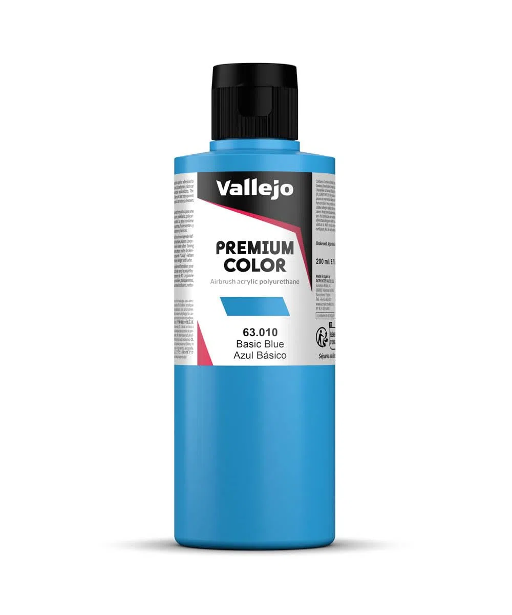 Vallejo : Premium Airbrush Paint : 200ml : Basic Blue