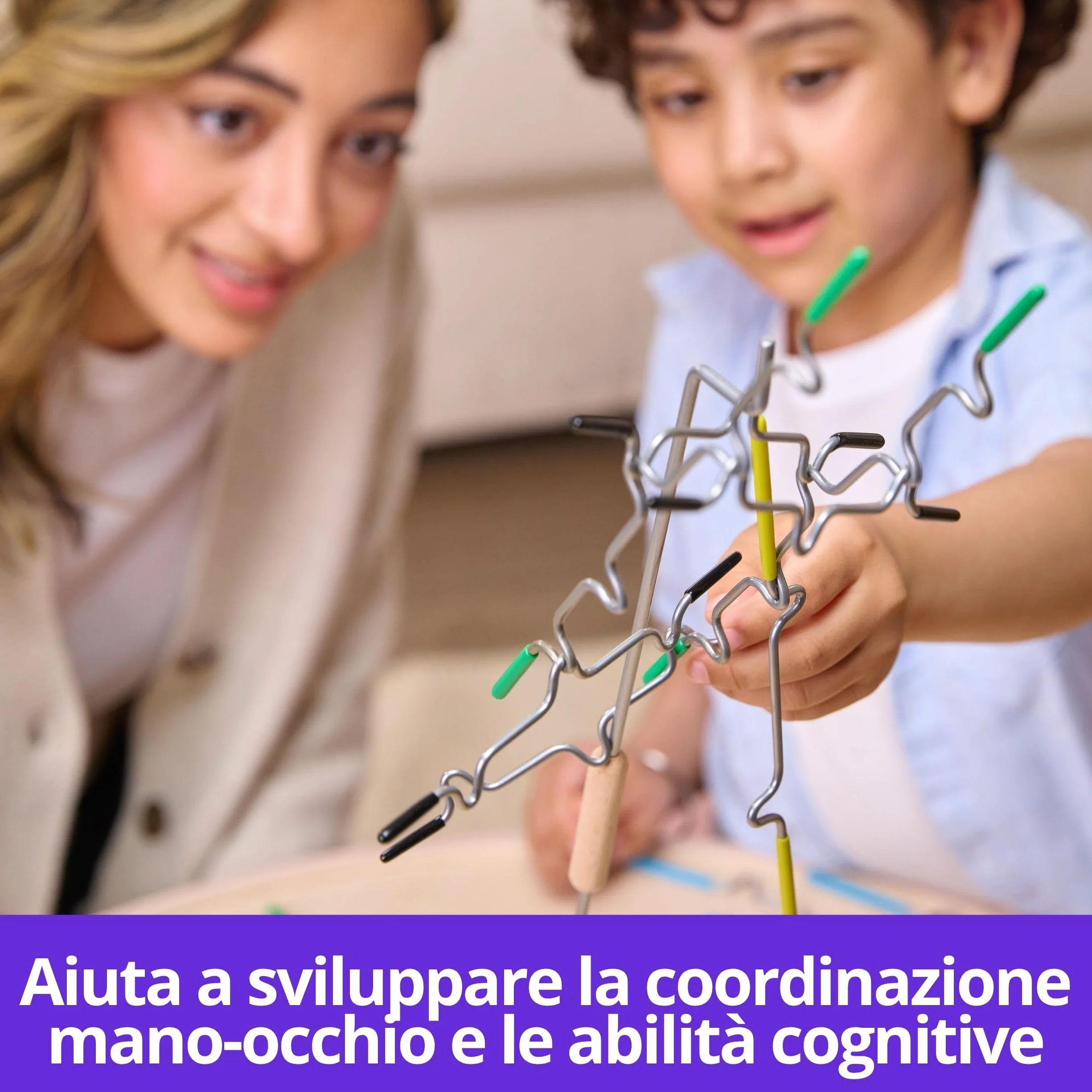 Spin Master Games, Suspend, Gioco Da Tavolo per Famiglie con Torre Di Legno, Gioco educativo per Famiglie, Idee Regalo Originale, 1-4 Giocatori, 8+ Anni
