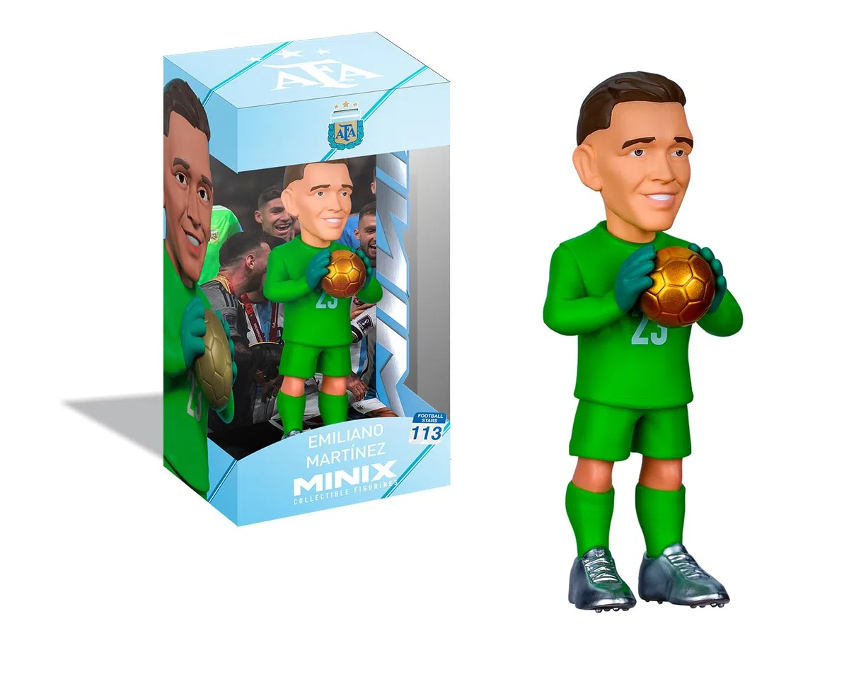 MINIX - Football Stars - Coppa del Mondo #113 - Argentina - Dibu Martinez - Personaggio da collezione 12 cm