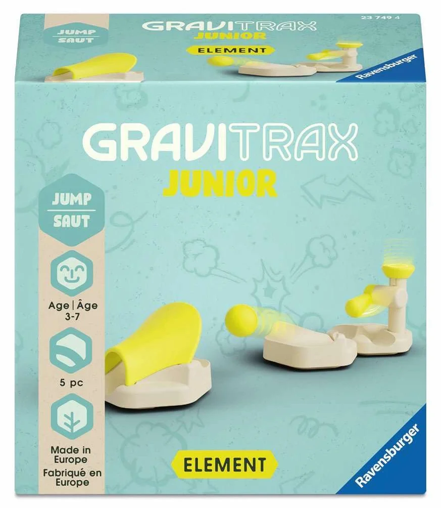 Ravensburger 23749 GraviTrax Junior Element Jump, pista in marmo per bambini dai 3 anni in su