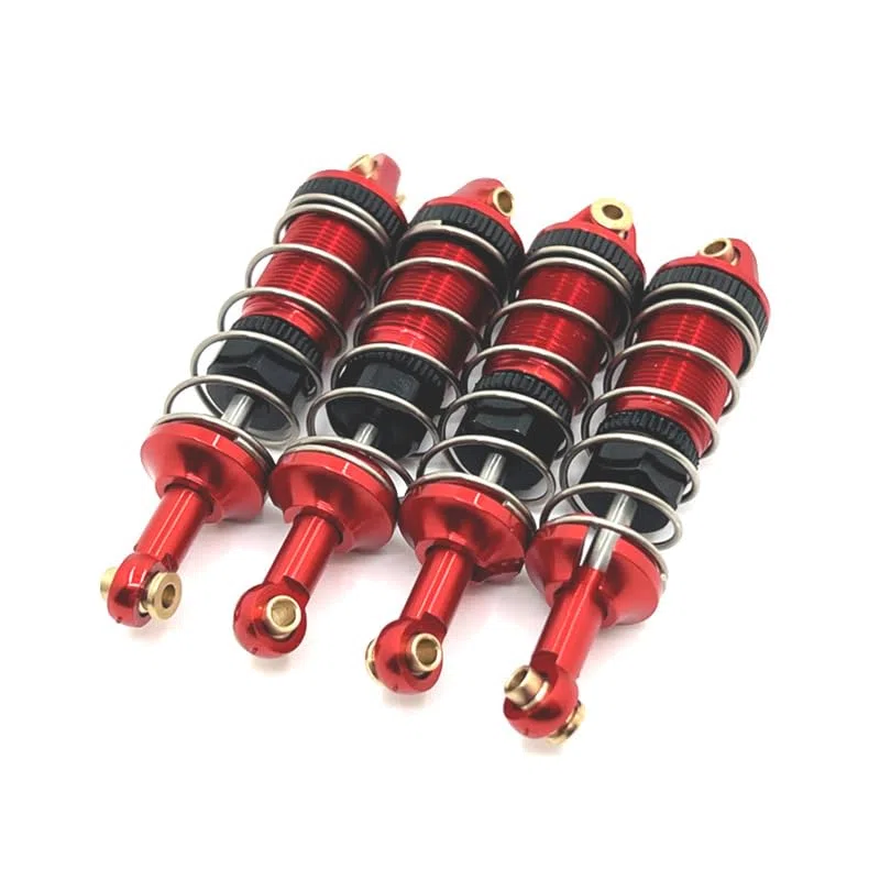Ammortizzatore RC per MJX Hyper Go 1/14 14301 14302 14303 Kit di Ammortizzatori RC Aggiornamenti Parti (Rosso)