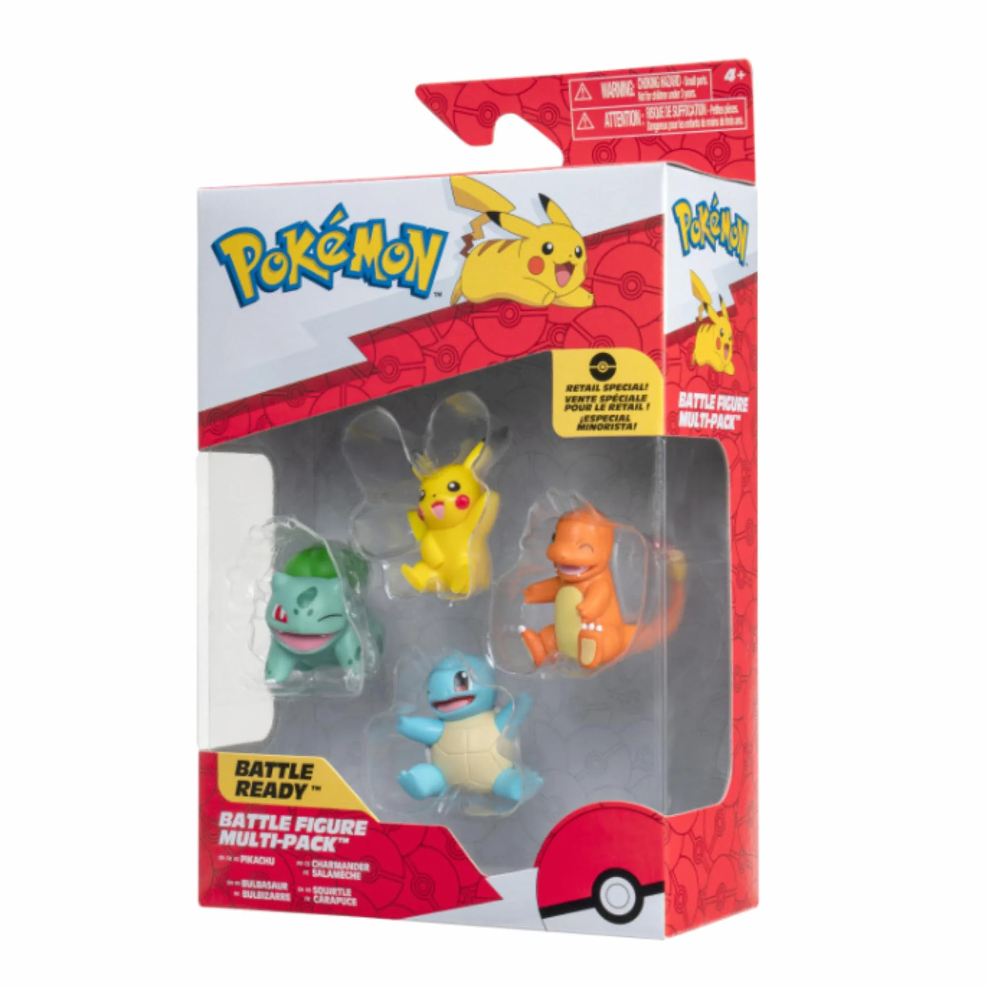Pokemon Match Figure; Pikachu, Bulbasaur, Charmander, Squirtle 5 cm Figura
