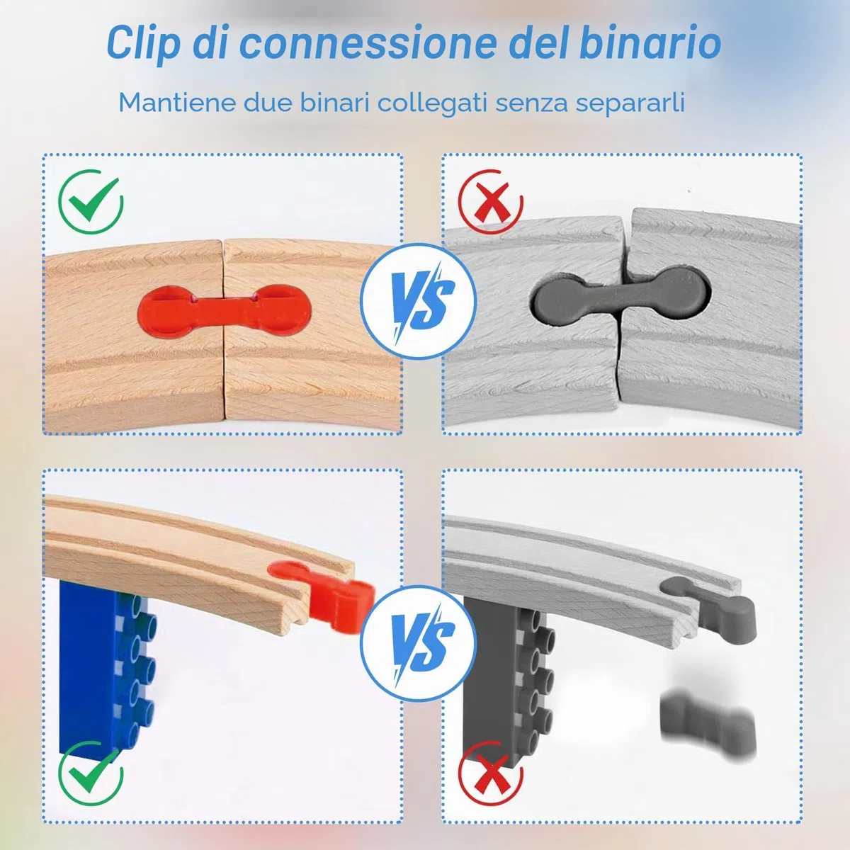 Ferrovia in legno 28pcs adattatore per ferrovia in legno Connettori Adattatori Compatibili, Attraversamento Per Treno, Connettori Per Binari Pista Trenino Legno Adattatori