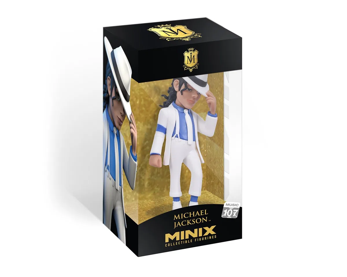 MINIX Collectible Figurines Bandai Michael Jackson, collezione 12 cm, collezione per esposizione, idea regalo, giocattoli per bambini e adulti, fan della musica (MN16228)