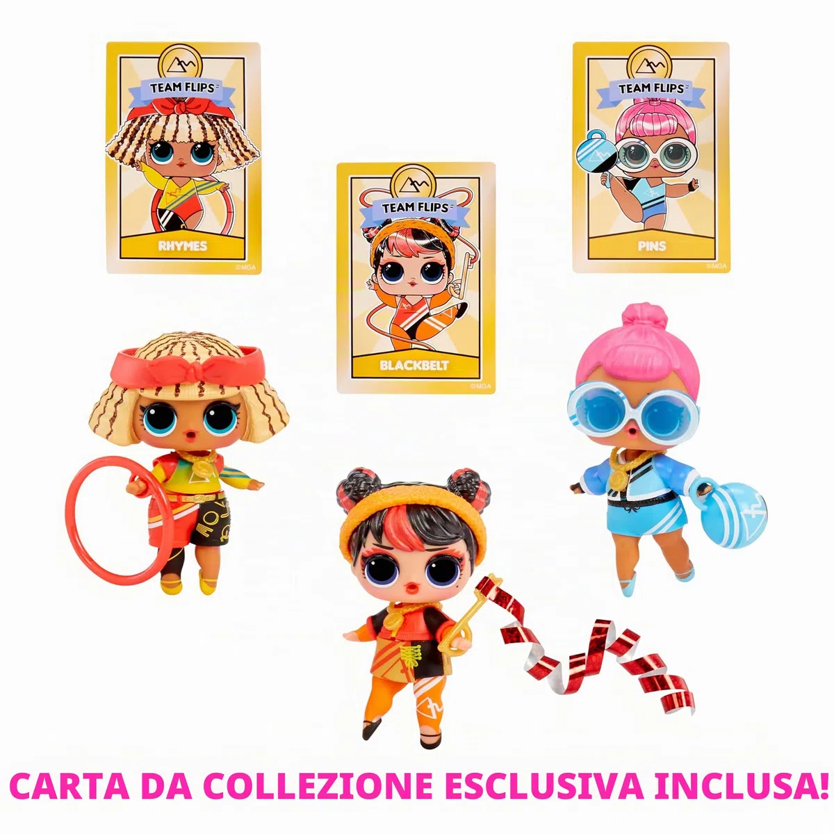 L.O.L. Surprise! All Star Sports Ginnastica. Bambola da Collezione a Tema Ginnastica con 8 Sorprese. Bambola Sportiva e Sfera con Trave di Equilibrio. Ideale per Chi Ama le Olimpiadi. Età 3+