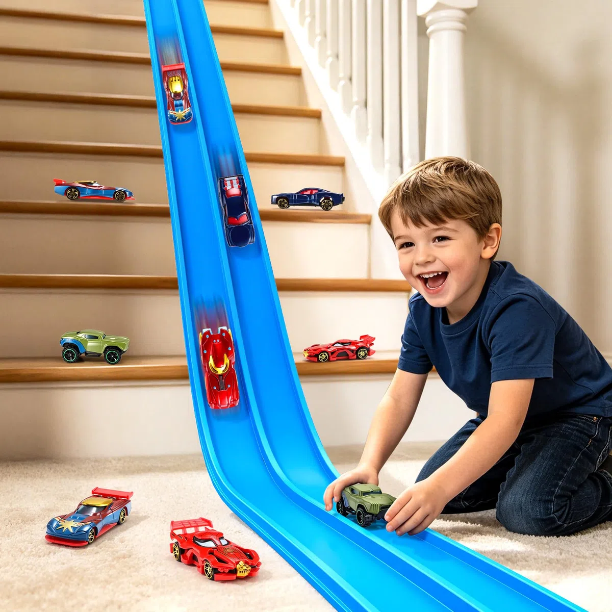 Giochi Bambini Bambino Bambina 3 4 5 6 7 8 Anni, Pista Macchinine Arrotolabile Regalo Bambino 3-8 Anni Piste Macchinine per Bambini Giocattoli Bambino 3-8 Anni Regali Compleanno Bambini