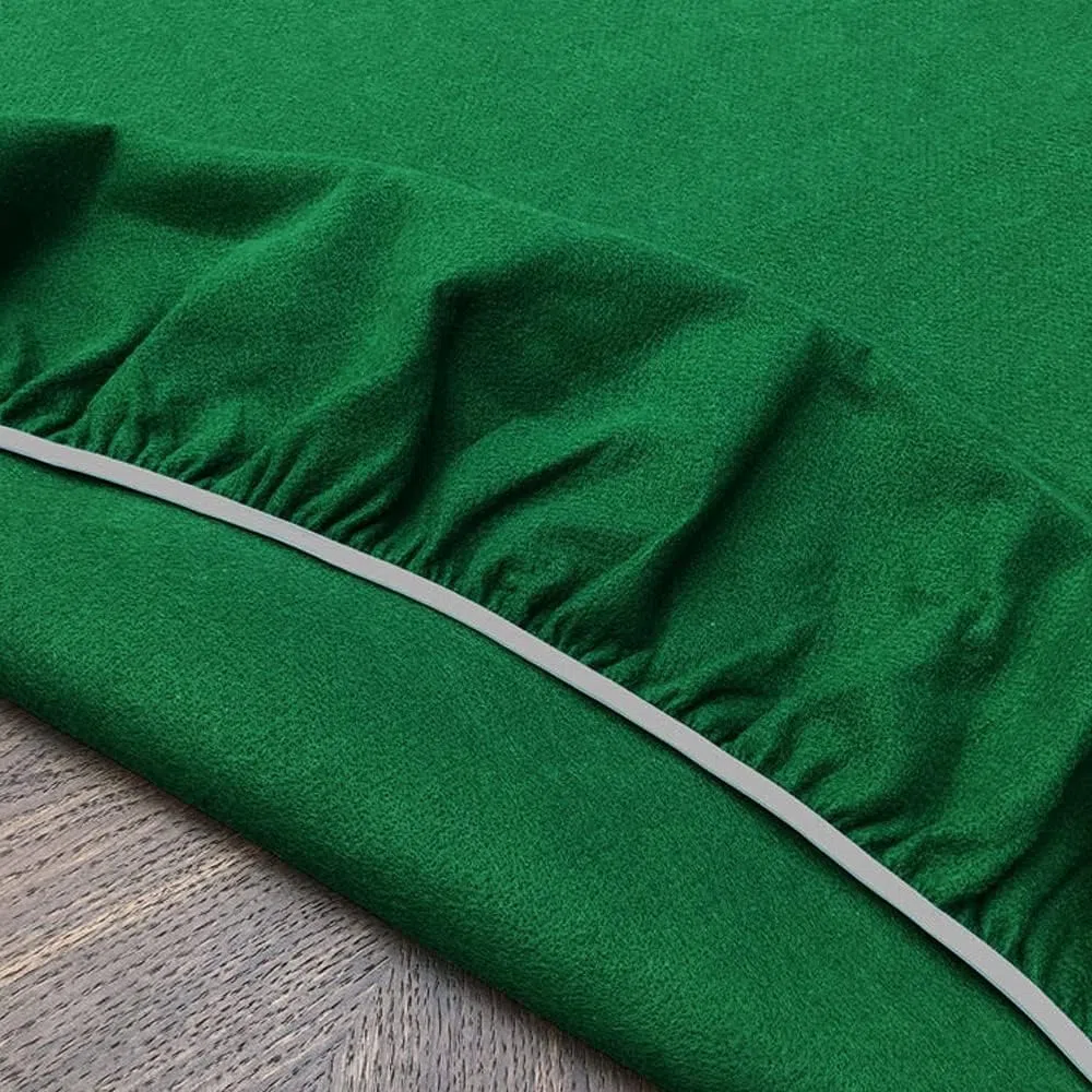 GLHOME Idee per la casa Mollettone Salvatavolo Copritavolo Panno AntiGraffio Verde da Poker - Verde - 135x220