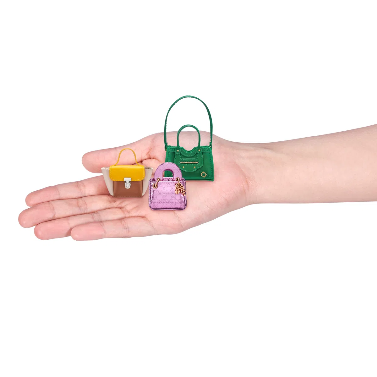 Mini Brands Mini Fashion Series 1 Borse e accessori in tessuto reale capsule giocattolo da collezione (2 pezzi)